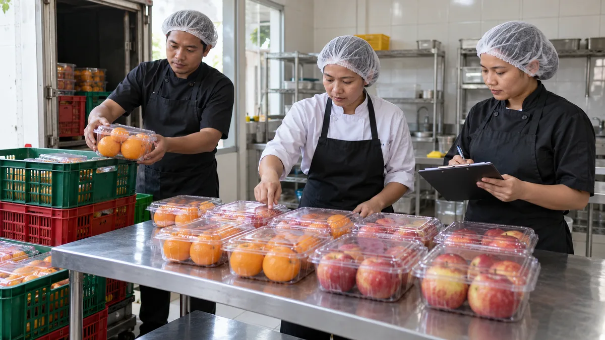 Perhitungan kebutuhan buah untuk 1.000 porsi katering